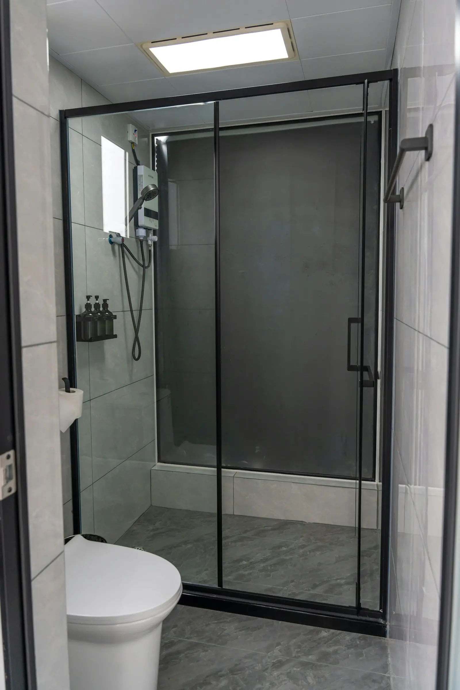 A clean, well-lit residential bathroom. Reno.
