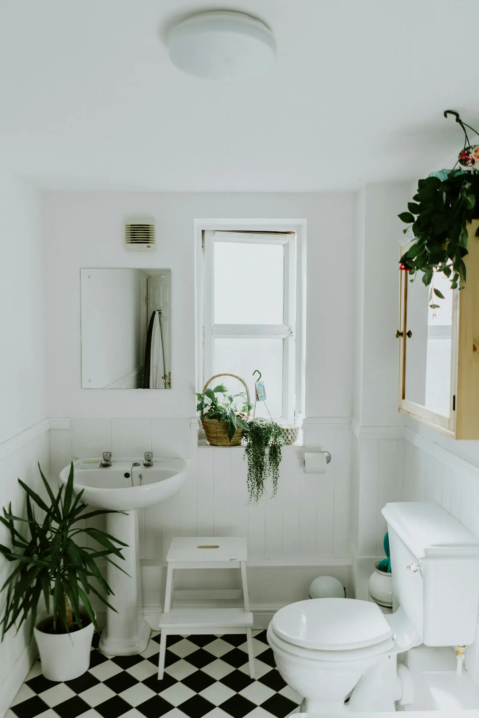 A clean, well-lit residential bathroom. Reno.